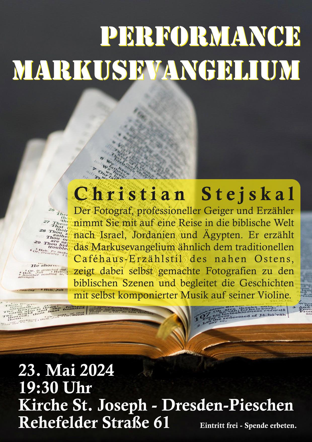 performance evangelium | Kath. Pfarrei Selige Märtyrer vom Münchner Platz - Aktuelles