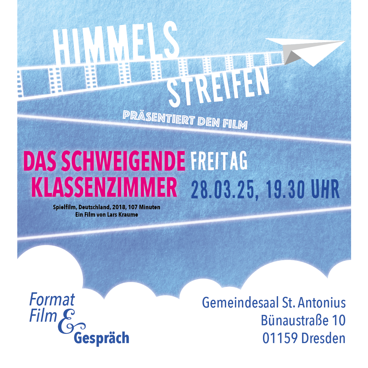 m_himmelstreifen_dasschweigendeklassenzimmer_media_2025 | Kath. Pfarrei Selige Märtyrer vom Münchner Platz - Aktuelles St. Antonius - Himmelstreifen