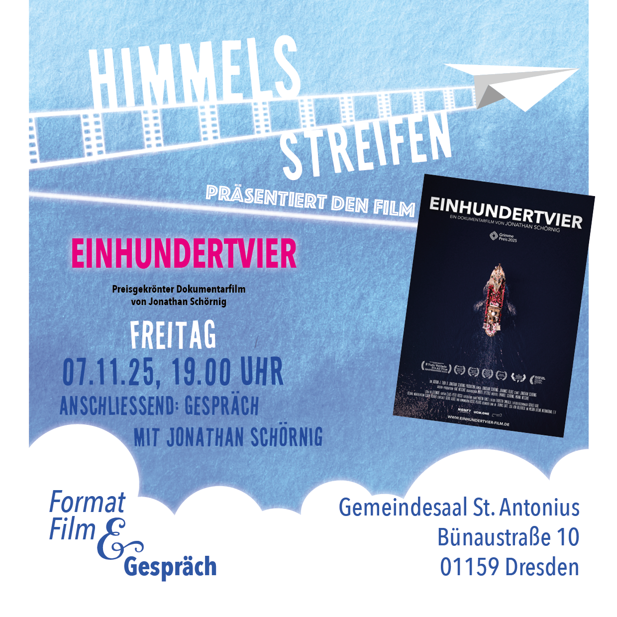 m_himmelstreifen_einhundertvier_media-11-2025_01 | Kath. Pfarrei Selige Märtyrer vom Münchner Platz - Aktuelles St. Petrus - Himmelsstreifen
