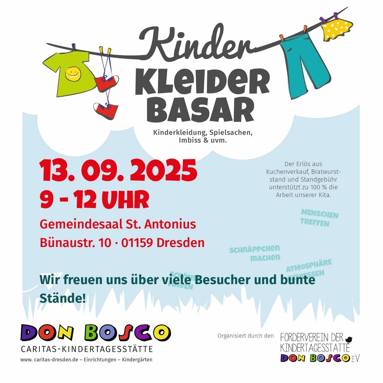 m_kkb_socialmedia_09-25 | Kath. Pfarrei Selige Märtyrer vom Münchner Platz - Aktuelles St. Antonius - KinderKleiderBasar am 13.09.